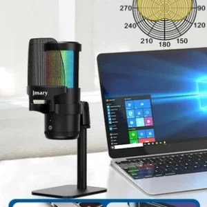 میکروفون رومیزی جی ماری مدل JMARY MC-PW13 با نورپردازی RGB